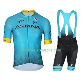 Combinaison Cycliste + Cuissard à Bretelles 2018 Astana Pro Team N001